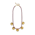 Dream Catcher Necklace - Deep Burgundy