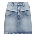 Bowiecc Block Kjol - Fade Denim