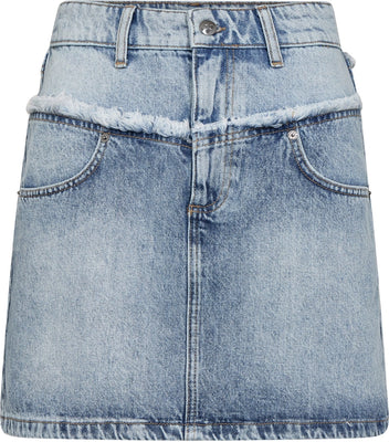 Bowiecc Block Skirt - Fade Denim