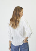 Emmacc Frill Ss Blus - Off White