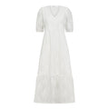 Nayacc Anglaise Pleat Dress - Vit