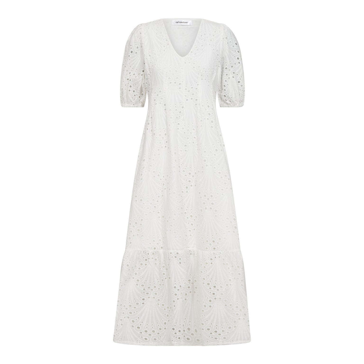 Nayacc Anglaise Pleat Dress - Vit