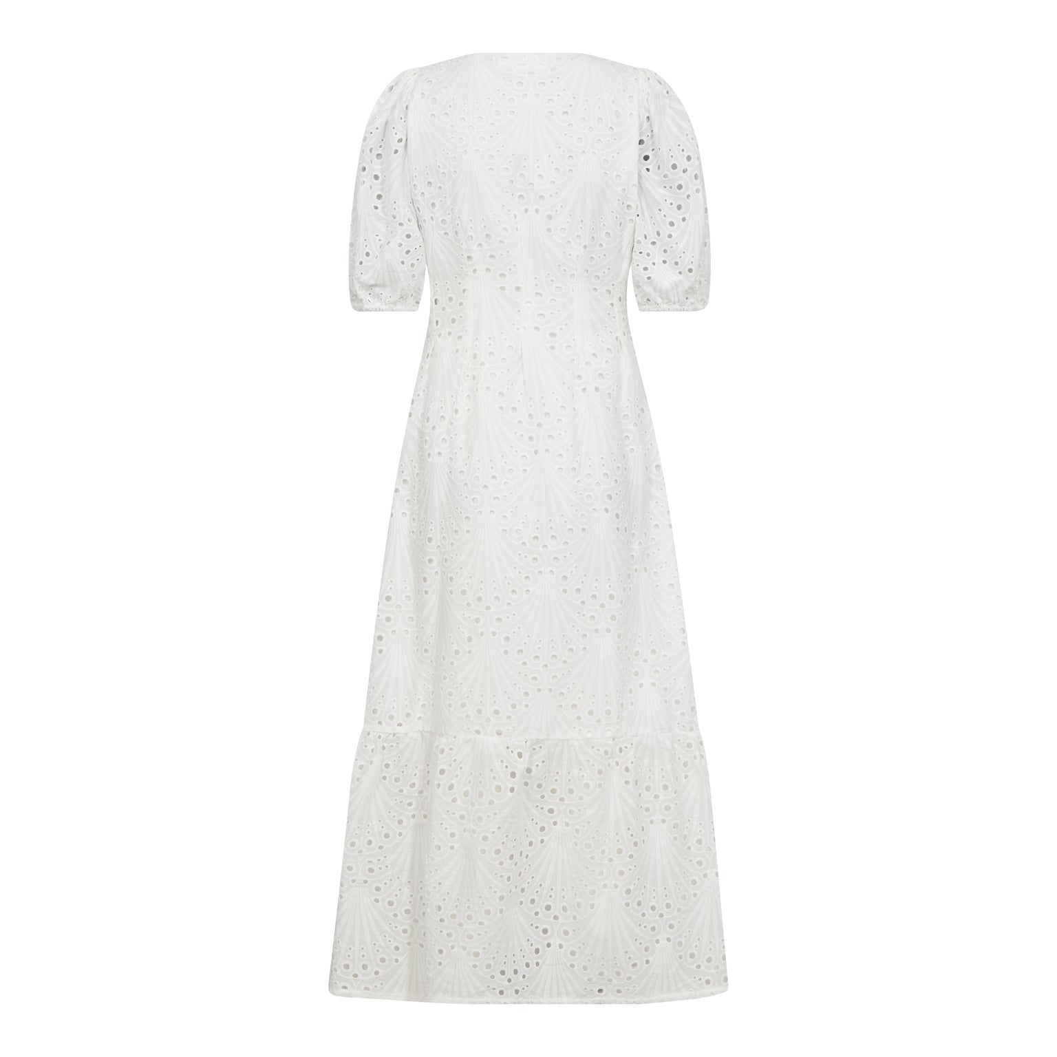 Nayacc Anglaise Pleat Dress - Vit