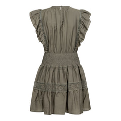 Callumcc Frill Pintuck Dress - Army