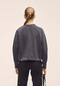 Peachy Crew Neck - Almost Black