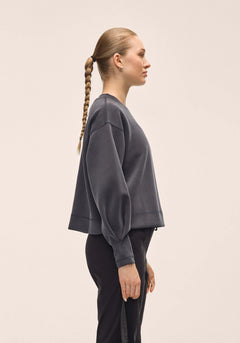 Peachy Crew Neck - Almost Black