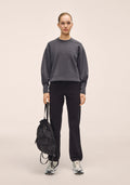 Peachy Crew Neck - Almost Black