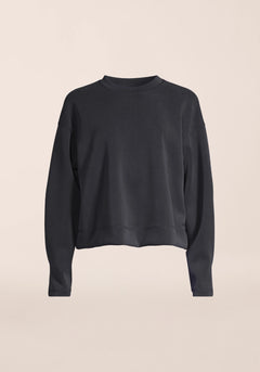 Peachy Crew Neck - Almost Black
