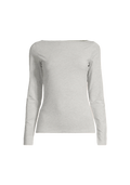 Sublime Boatneck Long Sleeve - Grå Melange