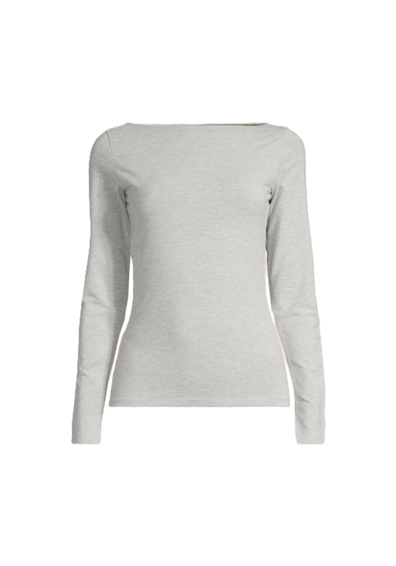 Sublime Boatneck Long Sleeve - Grå Melange