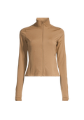 Soft Touch Zip Jacket - Light Khaki