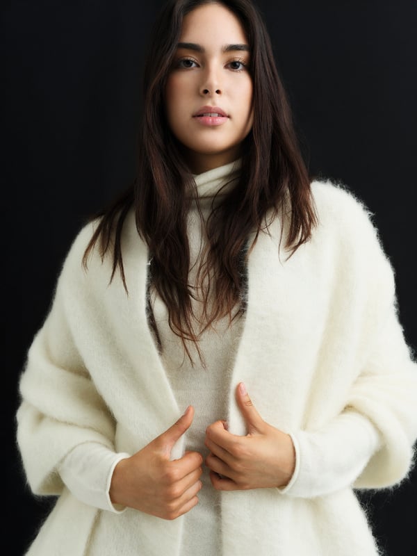Natalie Chunky Scarf - Bright White