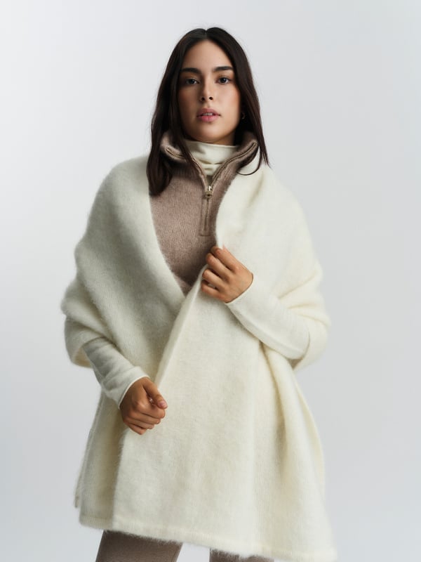 Natalie Chunky Scarf - Bright White