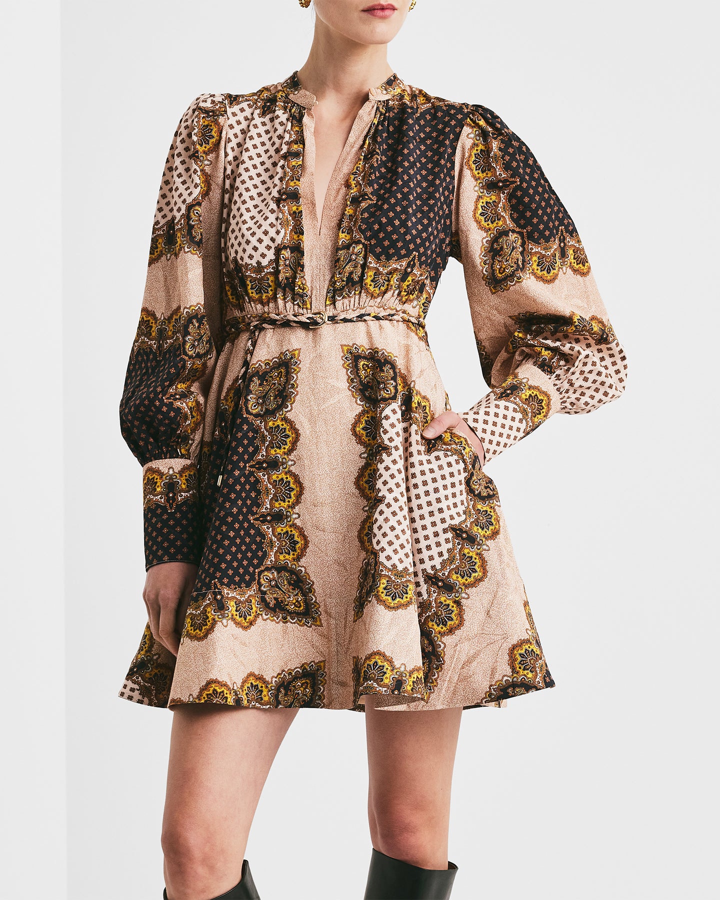 Jacquard Miniklänning - Vintage Paisley