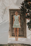Fay Frill Mini Dress - Floral Mist Mint