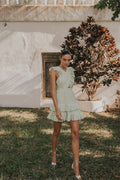 Fay Frill Mini Dress - Floral Mist Mint