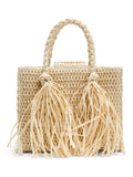 Sigrid Straw Bag - Beige