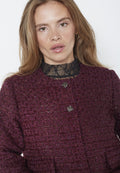 Peachcc Boucle Jacket - Plum