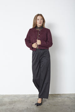 Peachcc Boucle Jacket - Plum