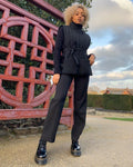 1461 Quad Smooth Leather Platform Shoes - Black Polished Smooth
