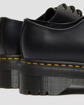 1461 Quad Smooth Leather Platform Shoes - Black Polished Smooth