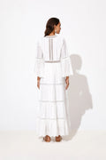 Cordelia Wide Sleeve Maxi Dress - White