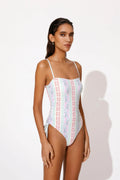 Lauren Swimsuit - Pastel Palm Mint