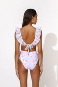 Delia Swimsuit - Pastel Palm