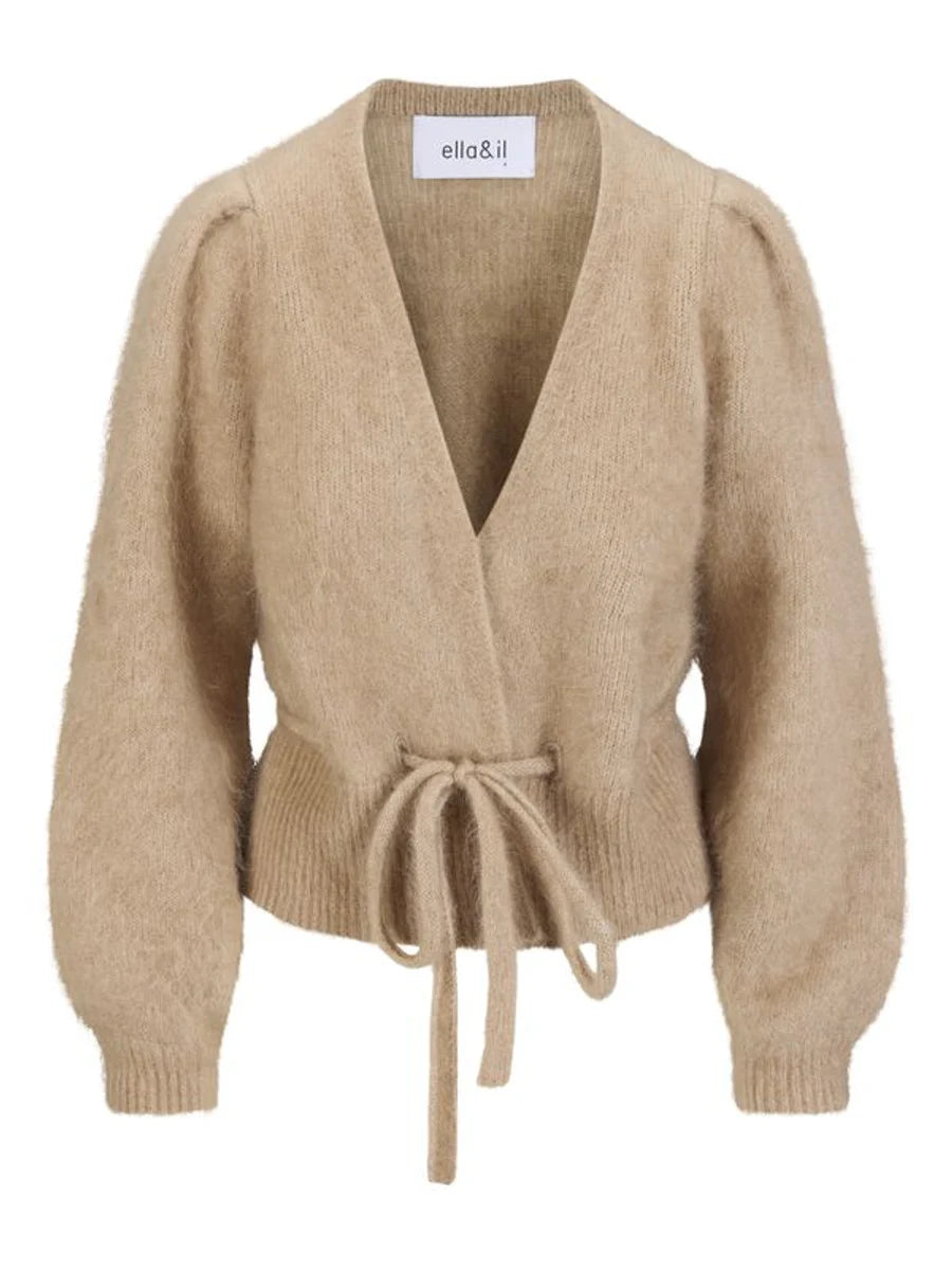 Malin Chunky Cardigan - Hazel Beige