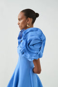 Twyla Mini Dress - Oyster Blue
