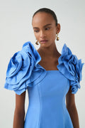 Twyla Mini Dress - Oyster Blue