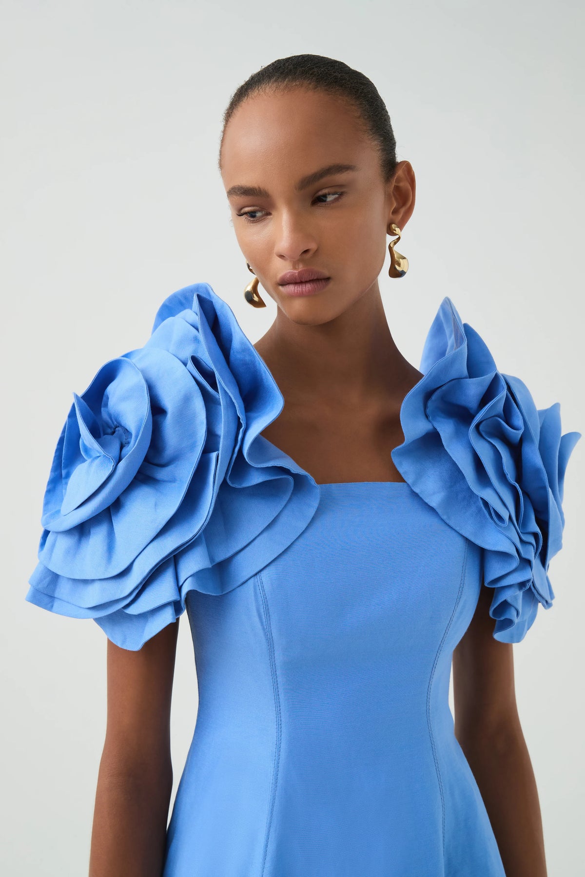 Twyla Mini Dress - Oyster Blue