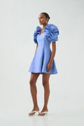 Twyla Mini Dress - Oyster Blue