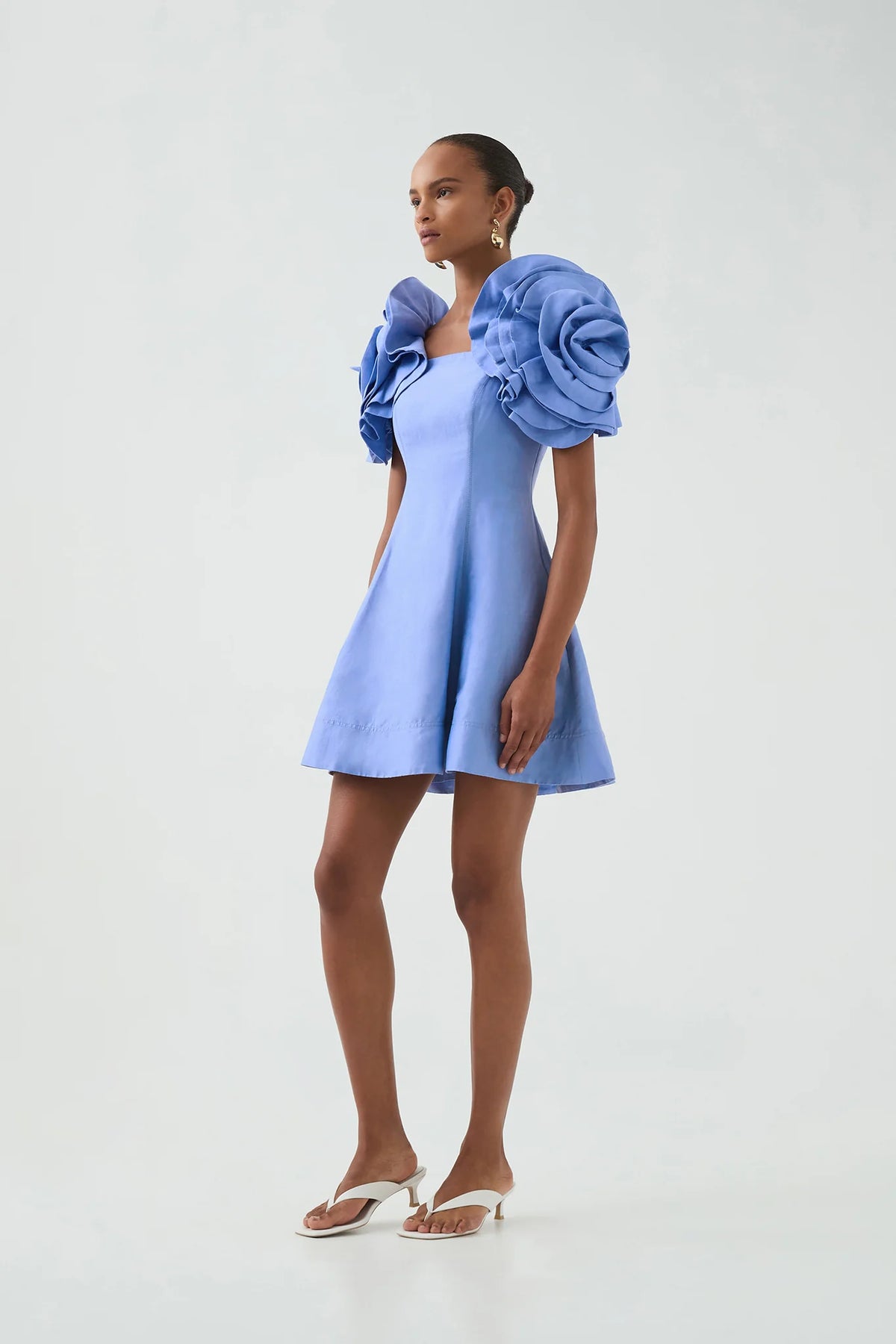 Twyla Mini Dress - Oyster Blue