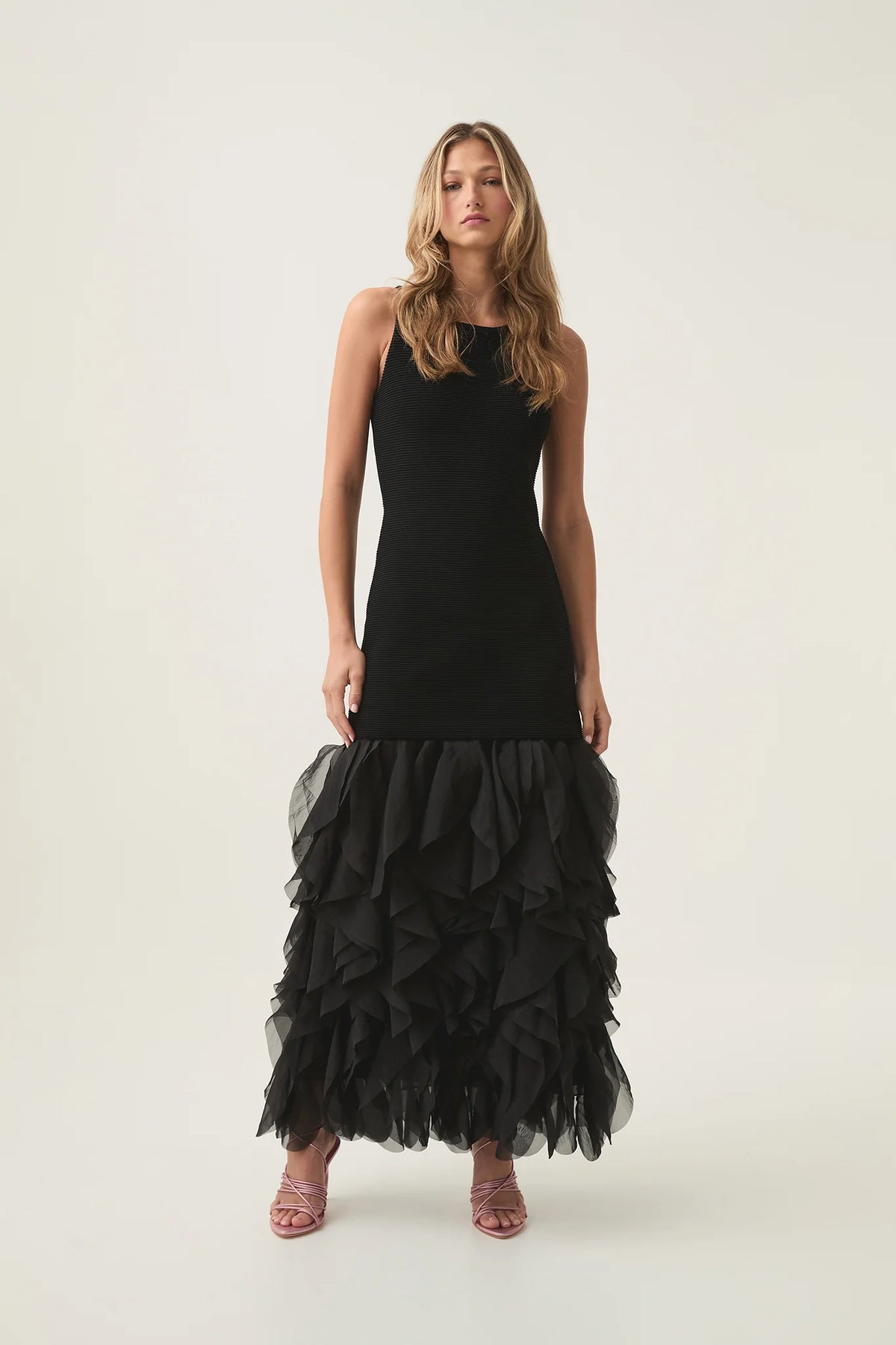 Elations Knit Maxi Dress - Svart