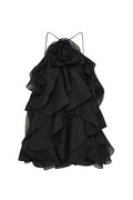 Pandorea Layered Mini Dress - Black