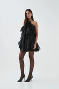 Pandorea Layered Mini Dress - Black