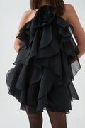 Pandorea Layered Mini Dress - Black