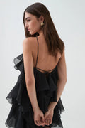 Pandorea Layered Mini Dress - Black