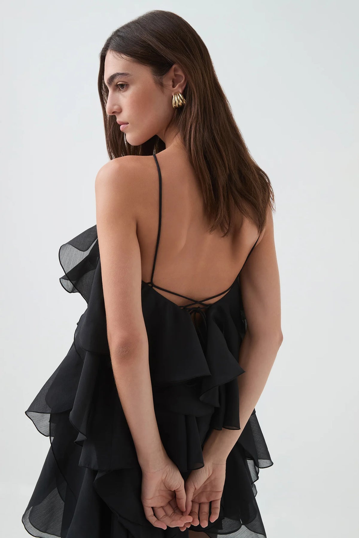 Pandorea Layered Mini Dress - Black
