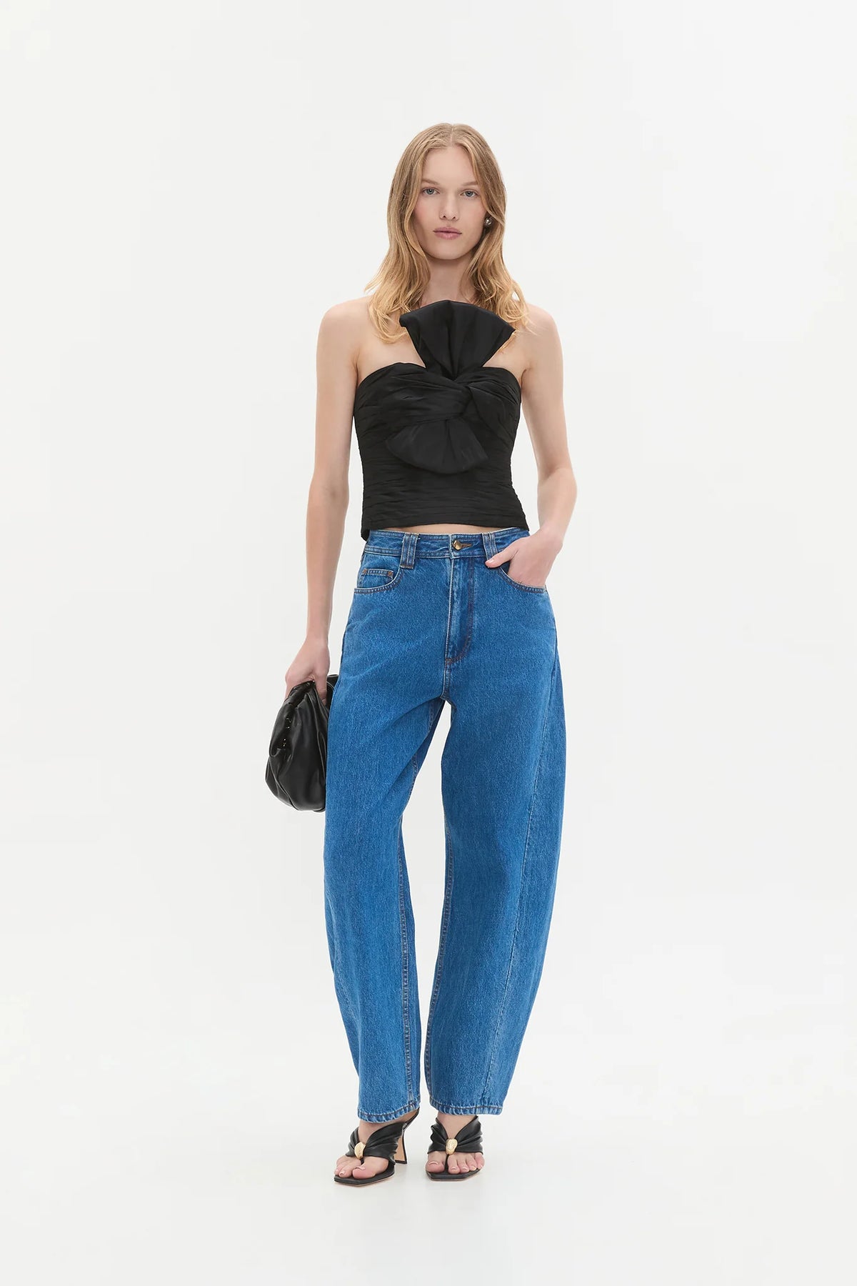 Stella Bow Top - Svart