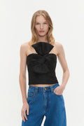 Stella Bow Top - Svart