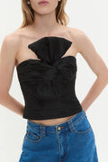 Stella Bow Top - Svart