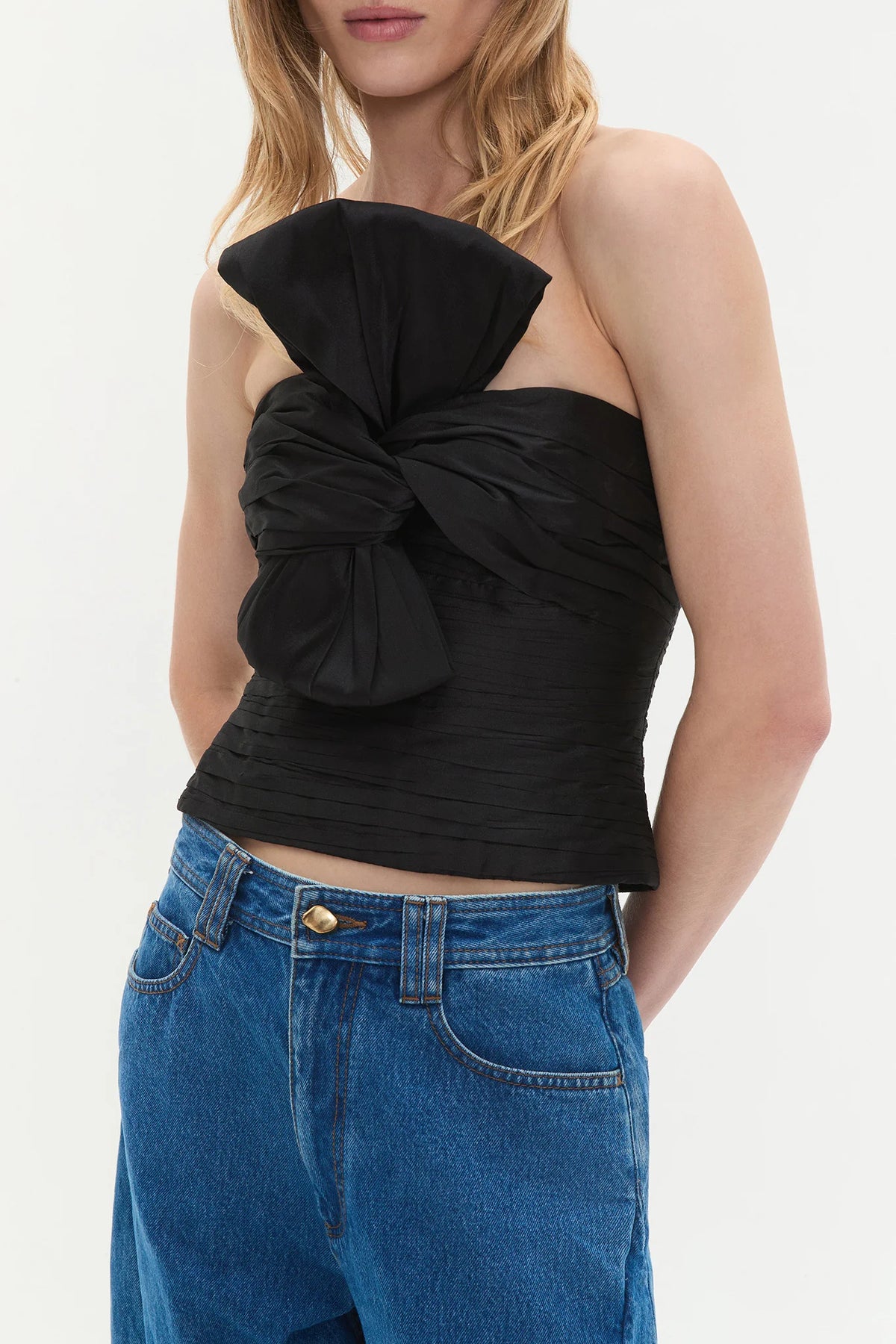 Stella Bow Top - Svart