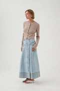 Coast Denim Midi Skirt - Light Sky Wash