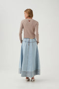 Coast Denim Midi Skirt - Light Sky Wash