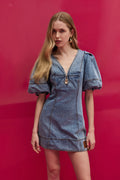 Juno Denim Mini Dress - Coastal Wash