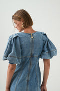 Juno Denim Mini Dress - Coastal Wash