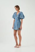 Juno Denim Mini Dress - Coastal Wash