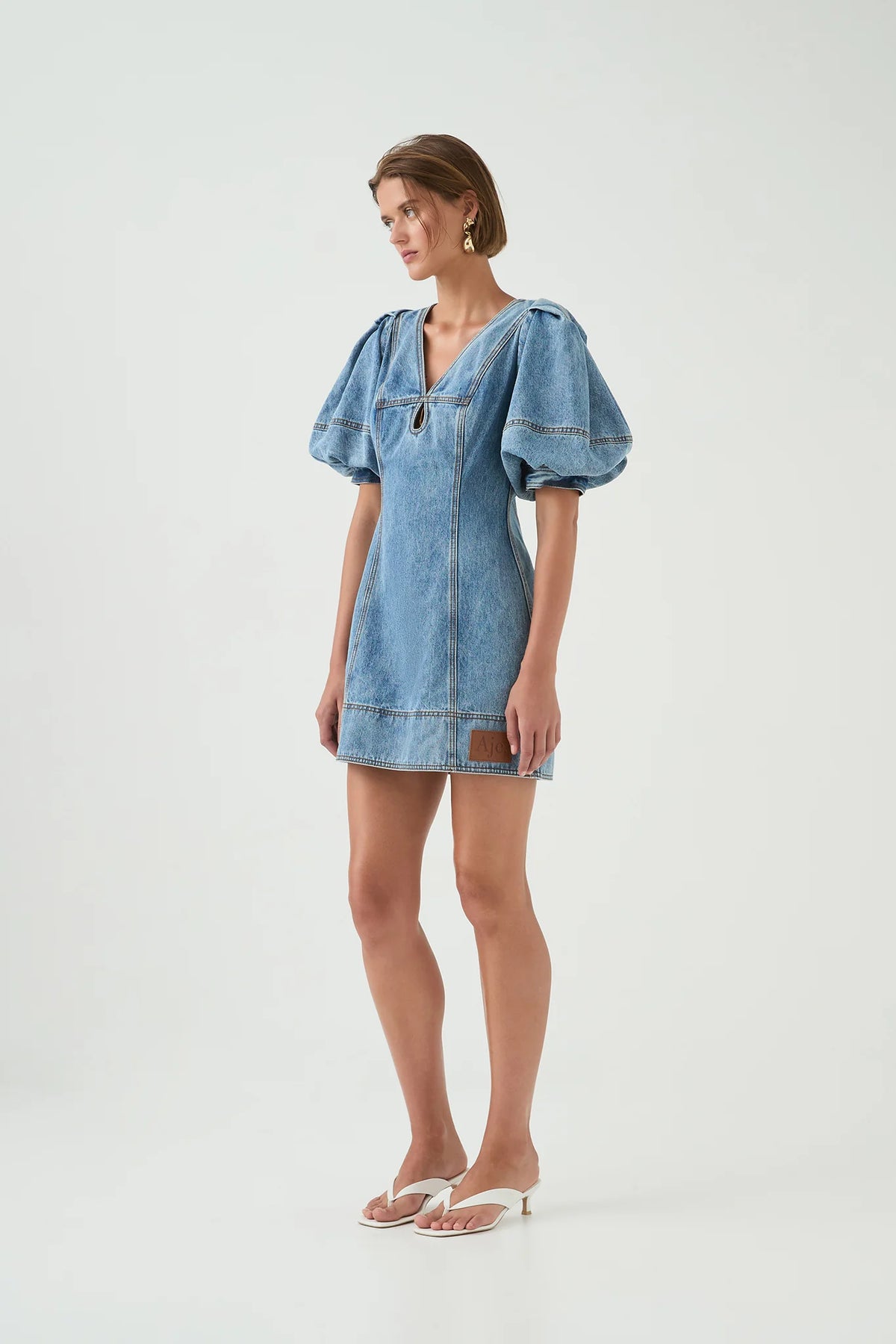 Juno Denim Mini Dress - Coastal Wash